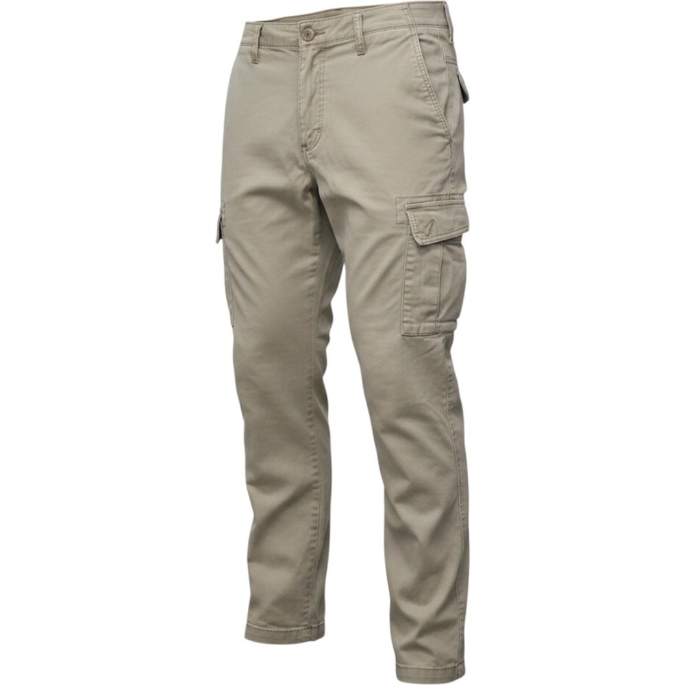 Amazon Essentials Mens‎ Straight Fit Cargo Pants Khaki Tan 32x32 Cotton Twill